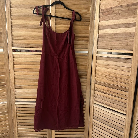 REFORMATION Besse Midi Dress in Plum size 10 - Picture 4 of 7